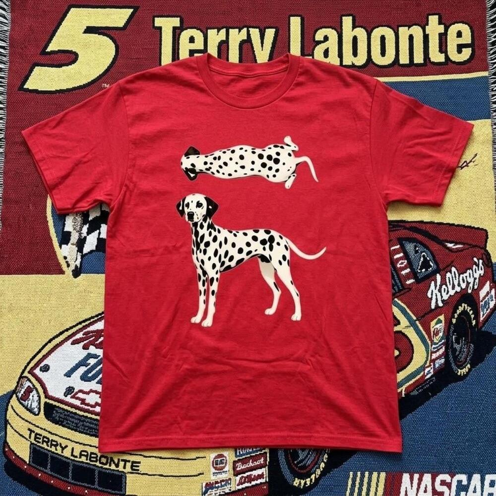 Red Dalmatian Dog Graphic Tee